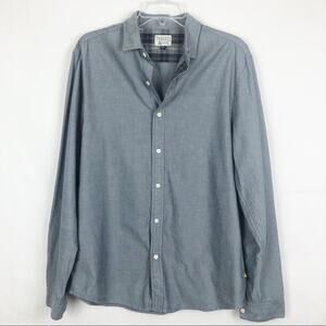 NWT Threads & Heirs Men’s Button Down Blue Shirt Size Medium